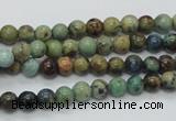 CAZ07 15.5 inches 6mm round natural azurite gemstone beads