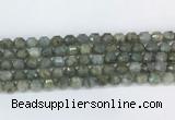 CBBS05 15 inches 8mm faceted prism labradorite beads wholesale