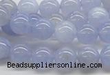 CBC03 15.5 inches 10mm round blue chalcedony beads wholesale