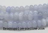 CBC04 15.5 inches 4*8mm rondelle  blue chalcedony beads wholesale