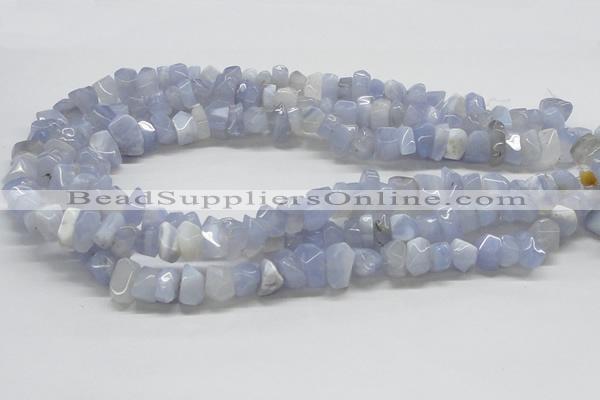 CBC06 15.5 inches 12mm blue chalcedony chips beads wholesale