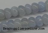 CBC20 15.5 inches 4*6mm rondelle blue chalcedony beads wholesale