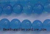 CBC252 15.5 inches 8mm A grade round ocean blue chalcedony beads