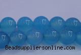 CBC262 15.5 inches 8mm AA grade round ocean blue chalcedony beads