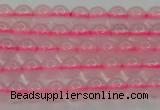 CBC300 15.5 inches 4mm round pink chalcedony beads wholesale