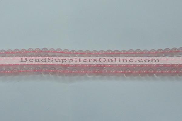 CBC301 15.5 inches 6mm round pink chalcedony beads wholesale