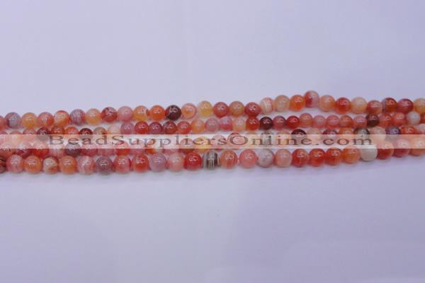 CBC400 15.5 inches 4mm A grade round orange chalcedony beads