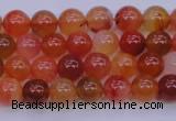 CBC410 15.5 inches 4mm AA grade round orange chalcedony beads