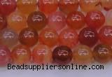 CBC412 15.5 inches 8mm AA grade round orange chalcedony beads