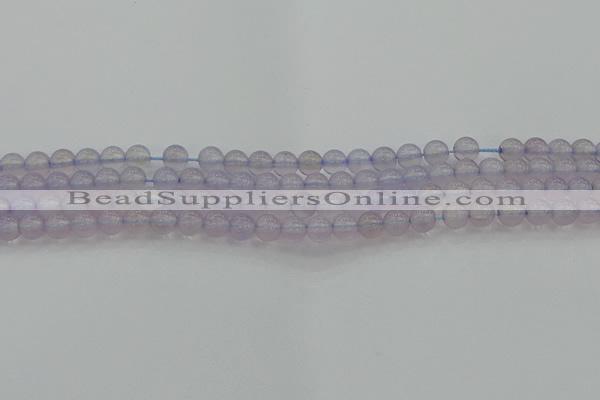 CBC430 15.5 inches 6mm round purple chalcedony beads wholesale