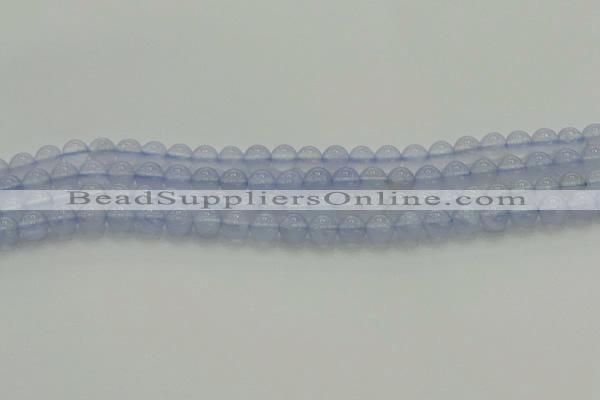 CBC451 15.5 inches 6mm round blue chalcedony beads wholesale