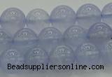 CBC452 15.5 inches 8mm round blue chalcedony beads wholesale