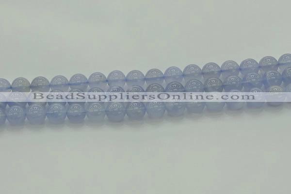 CBC453 15.5 inches 10mm round blue chalcedony beads wholesale