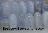 CBC473 15.5 inches 7*12mm rondelle blue chalcedony beads