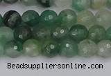 CBC700 15.5 inches 4mm faceted round African green chalcedony beads