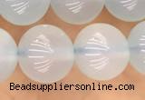 CBC813 15.5 inches 10mm round blue chalcedony gemstone beads