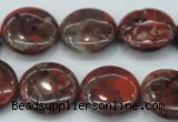 CBD06 15.5 inches 20mm flat round brecciated jasper gemstone beads