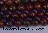 CBD351 15.5 inches 6mm round poppy jasper beads wholesale