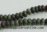 CBG03 15.5 inches 5*8mm rondelle bronze green gemstone beads