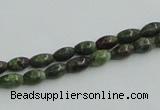 CBG06 15.5 inches 4*6mm rice bronze green gemstone beads wholesale