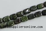 CBG19 15.5 inches 6*8mm rectangle bronze green gemstone beads