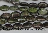 CBG27 15.5 inches 8*12mm oval bronze green gemstone beads