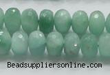 CBJ03 15.5 inches 8*12mm faceted rondelle jade beads wholesale