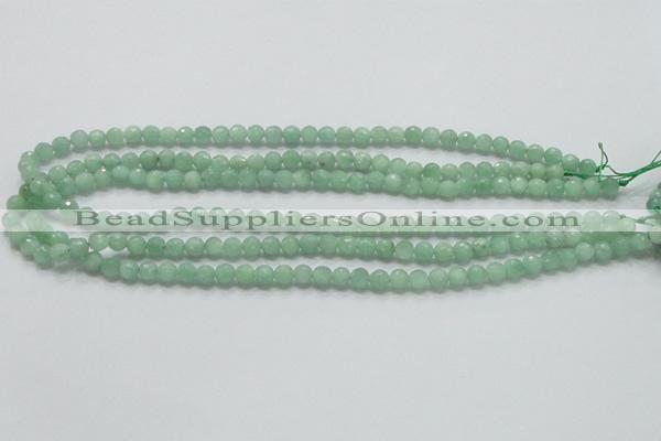 CBJ05 15.5 inches 6mm faceted round jade beads wholesale