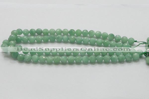 CBJ07 15.5 inches 10mm faceted round jade beads wholesale