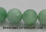 CBJ10 15.5 inches 18mm faceted round jade beads wholesale