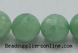 CBJ11 15.5 inches 20mm faceted round jade beads wholesale