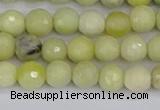 CBJ211 15.5 inches 6mm faceted round Australia butter jade beads