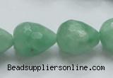 CBJ24 15.5 inches 16*20mm faceted teardrop jade beads wholesale