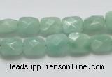 CBJ32 15.5 inches 10*10mm faceted square jade beads wholesale