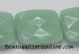 CBJ35 15.5 inches 30*30mm faceted square jade beads wholesale