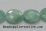 CBJ38 15.5 inches 20mm faceted flat round jade beads wholesale