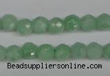 CBJ46 15.5 inches 4mm faceted round jade beads wholesale