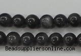 CBJ502 15.5 inches 6mm round black jade beads wholesale