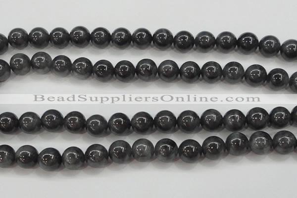 CBJ504 15.5 inches 10mm round black jade beads wholesale