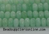 CBJ65 15.5 inches 5*8mm faceted rondelle jade gemstone beads