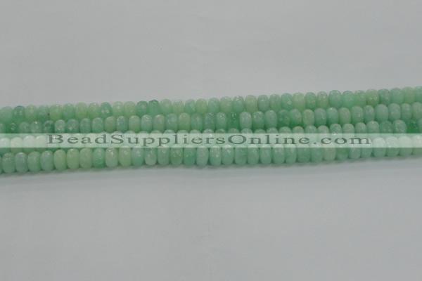 CBJ65 15.5 inches 5*8mm faceted rondelle jade gemstone beads