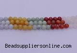 CBJ663 15.5 inches 10mm round mixed jade beads wholesale