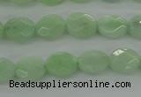 CBJ68 15.5 inches 7*9mm faceted oval jade gemstone beads