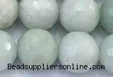 CBJ683 15 inches 10mm faceted round jade gemstone beads