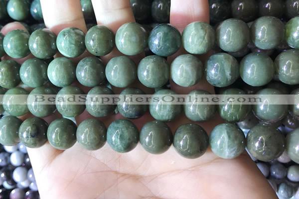 CBJ704 15.5 inches 12mm round green jade beads wholesale