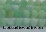 CBJ81 15.5 inches 6mm round matte jade gemstone beads wholesale