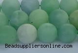 CBJ83 15.5 inches 10mm round matte jade gemstone beads wholesale