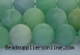 CBJ84 15.5 inches 12mm round matte jade gemstone beads wholesale