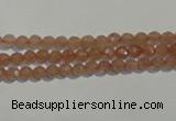 CBQ07 15.5 inches 4mm faceted round strawberry quartz beads