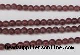 CBQ200 15.5 inches 4mm round strawberry quartz beads wholesale